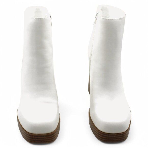 Sugar Womens Faux Leather Embossed Ankle Boots - Picture 2 of 8